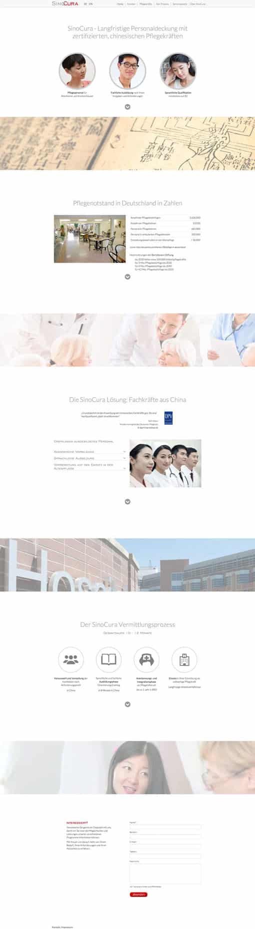Homepage Design Homepage erstellen Onea Care by eyelikeit Webdesign Düsseldorf