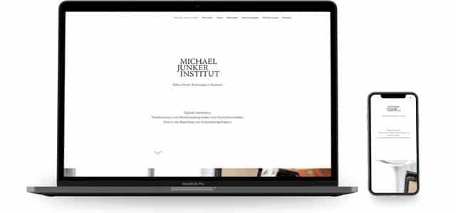 Webdesign Beispiele für Coaching | HR | Personal: Michael Junker Institut made by eyelikeit - visual solutions