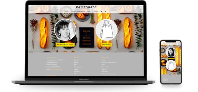 Webdesign Beispiele für Handel | Retail | B2B: Pampshade made by eyelikeit - visual solutions