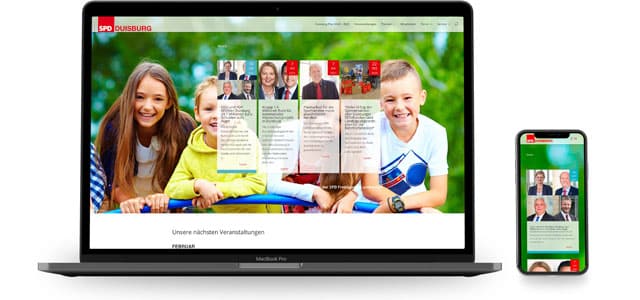 Webdesign Beispiele für Service | Dienstleistung: SPD Duisburg made by eyelikeit - visual solutions