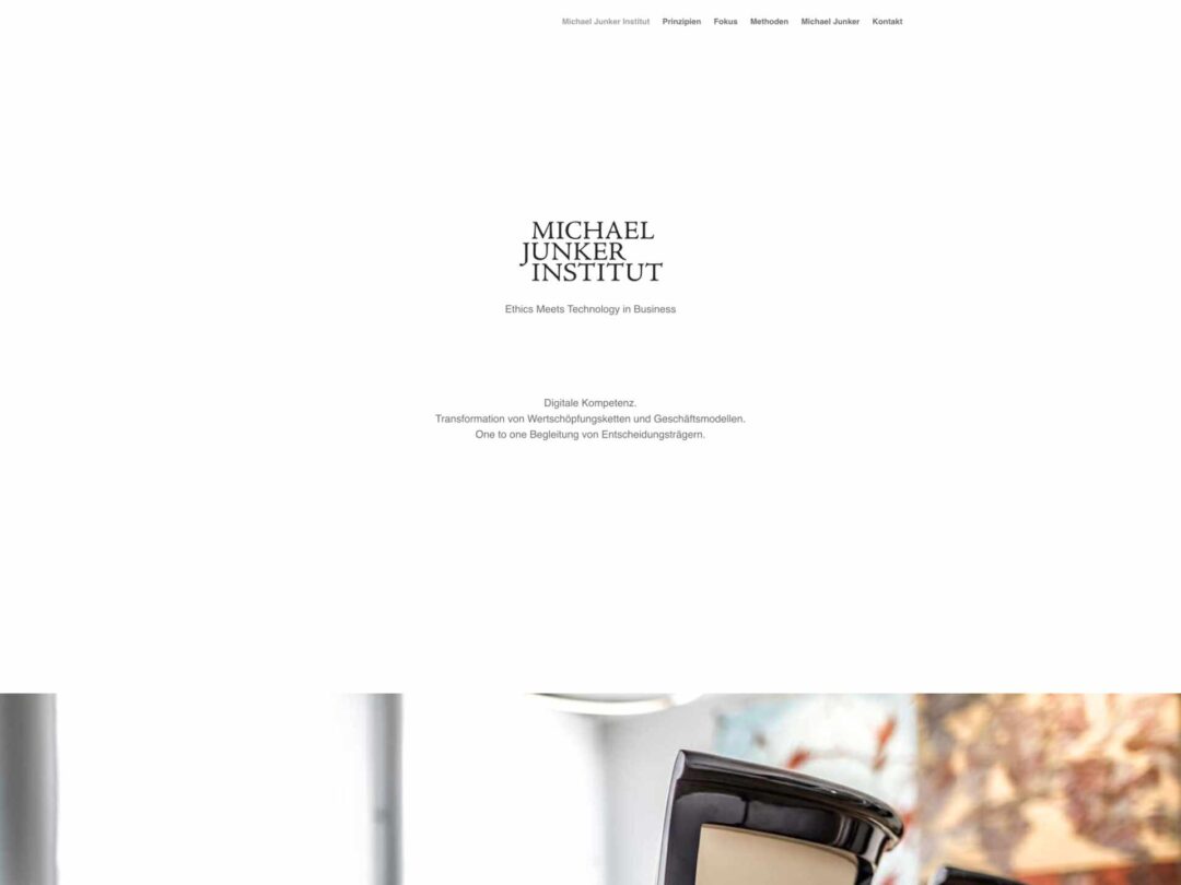 Webdesign Beispiele für Coaching | HR | Personal: Michael Junker Institut made by eyelikeit - visual solutions