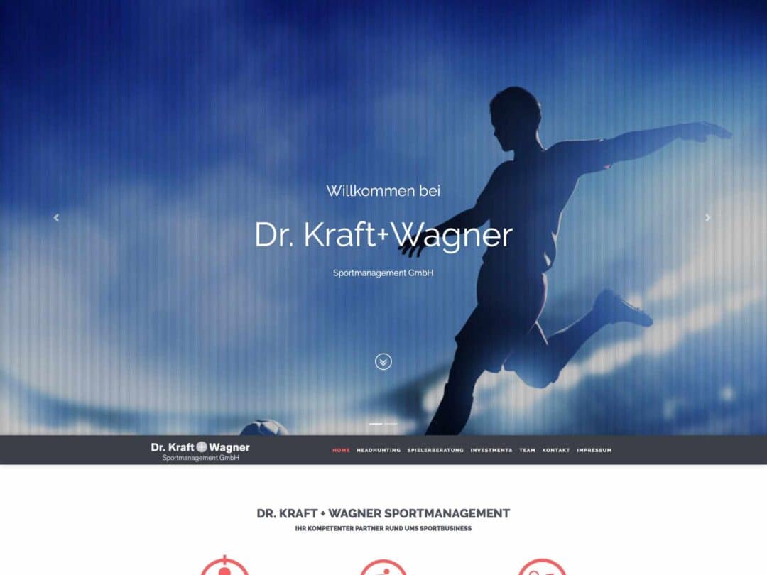 Webdesign Beispiel für Human Resources - Dr. Kraft + Wagner