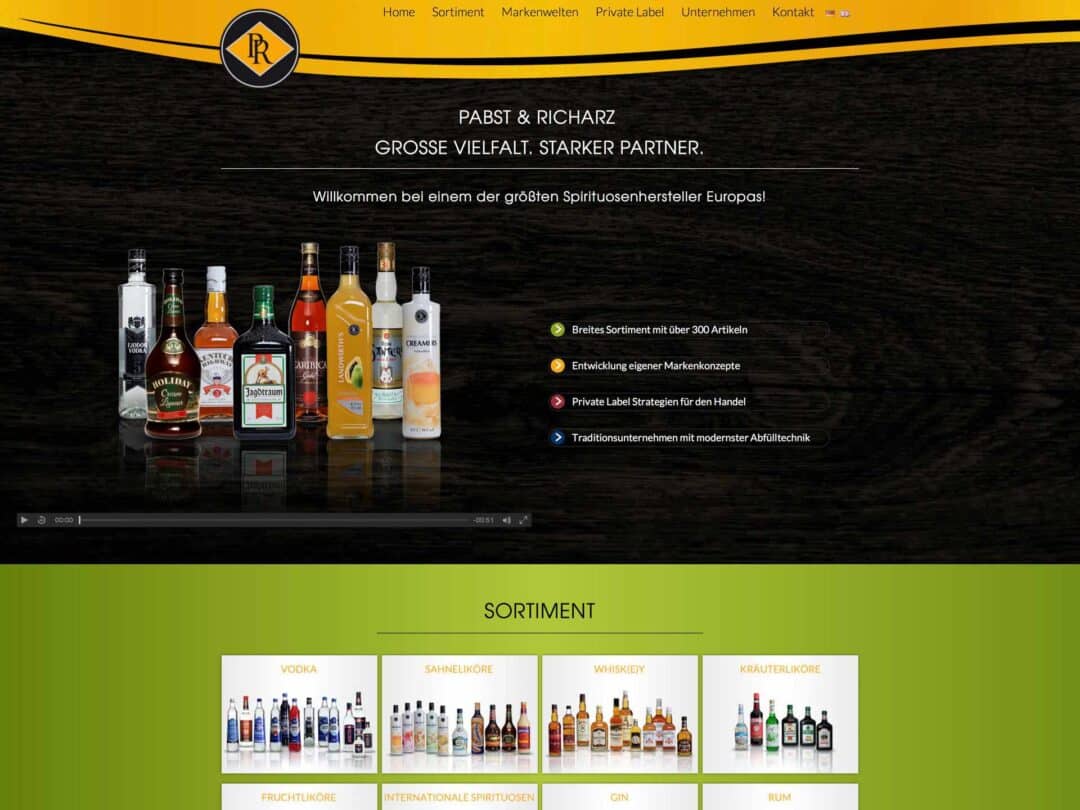 Webdesign für den Handel - Pabst & Richarz